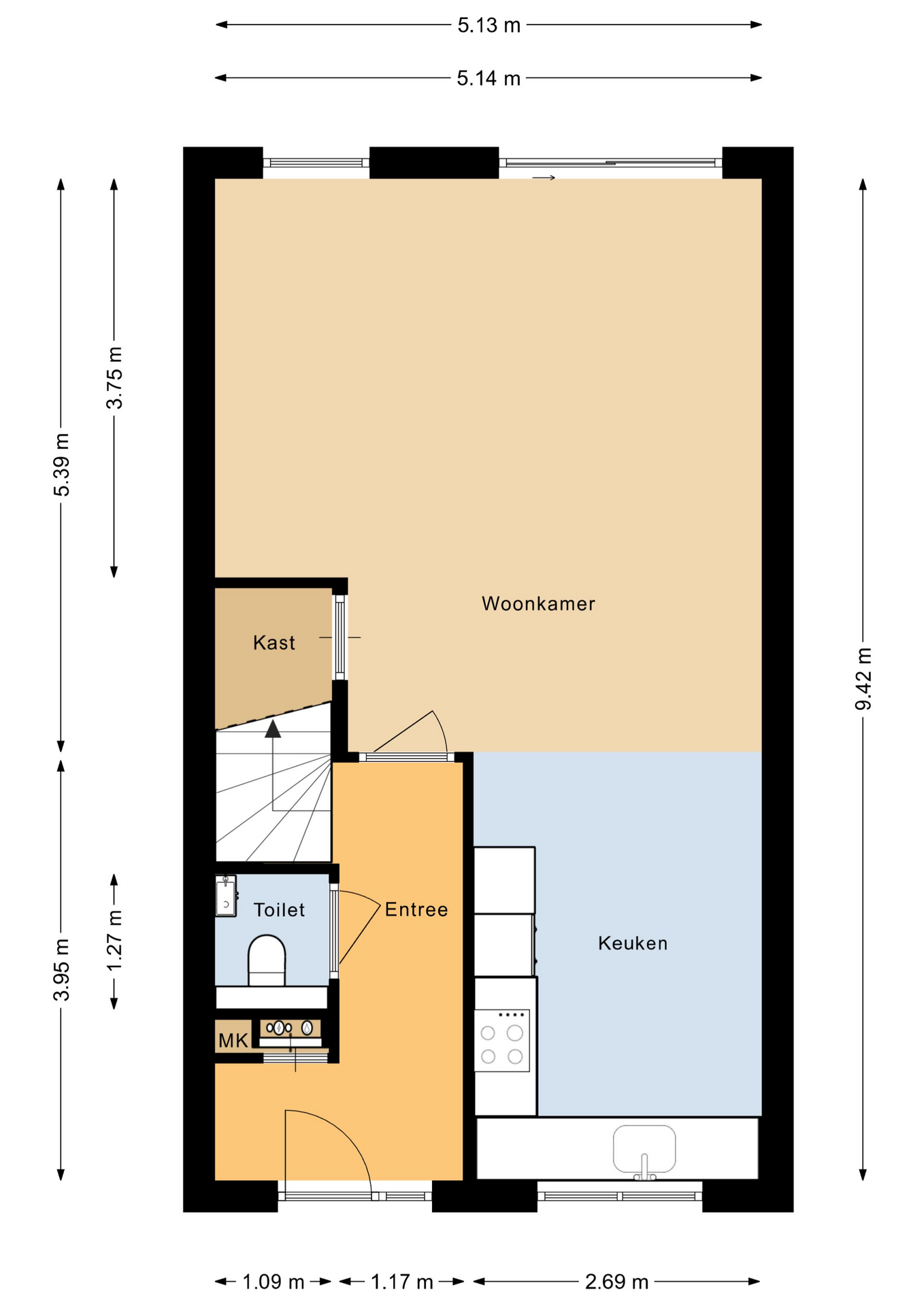Hollandse linde 12 - 8224 JT - lelystad-plattegrond-1